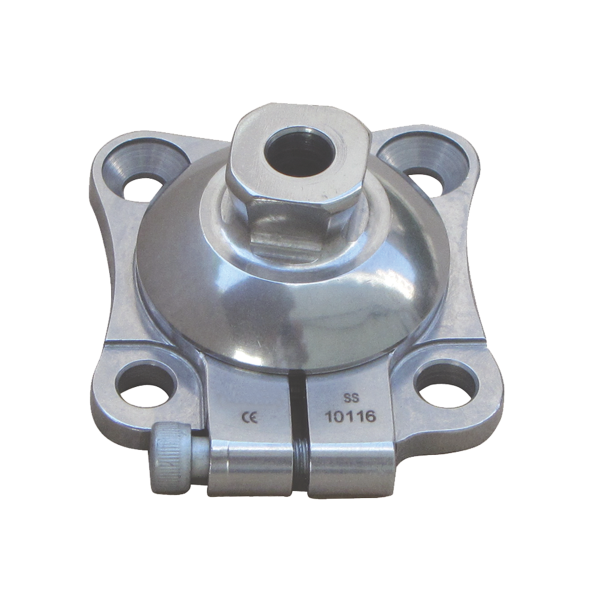 Ort-18S-1 Rotasyonlu Kare Takoz Adaptörü Ayar Vidalı Piramitli